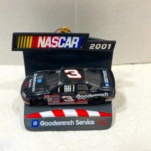 NASCAR Dale Earnhardt 2001 Christmas Tree Ornament Goodwrench Service 2.5x2"
